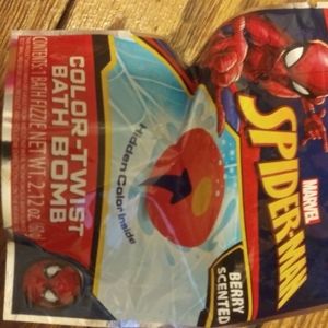 SpiderMan color changing Bath Bomb